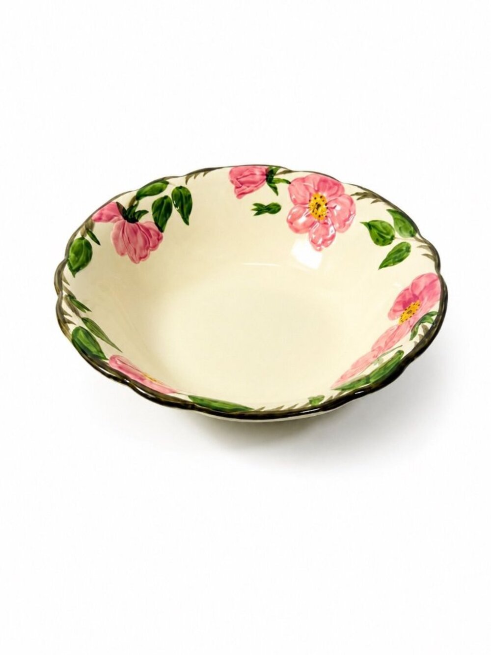 Stoneware Vegetable Bowl  9" Servingware Franciscan Desert Rose  Made In Califor